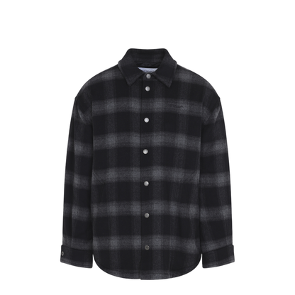 MAYFEYR - Off-White - Flannel Wool Overshirt Padded Coat - 44MER09TF26F001001