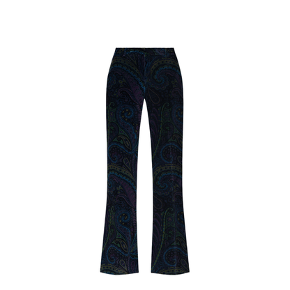 Corduroy Trousers with Flared Legs