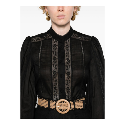 Lace Trim Detail Shirt