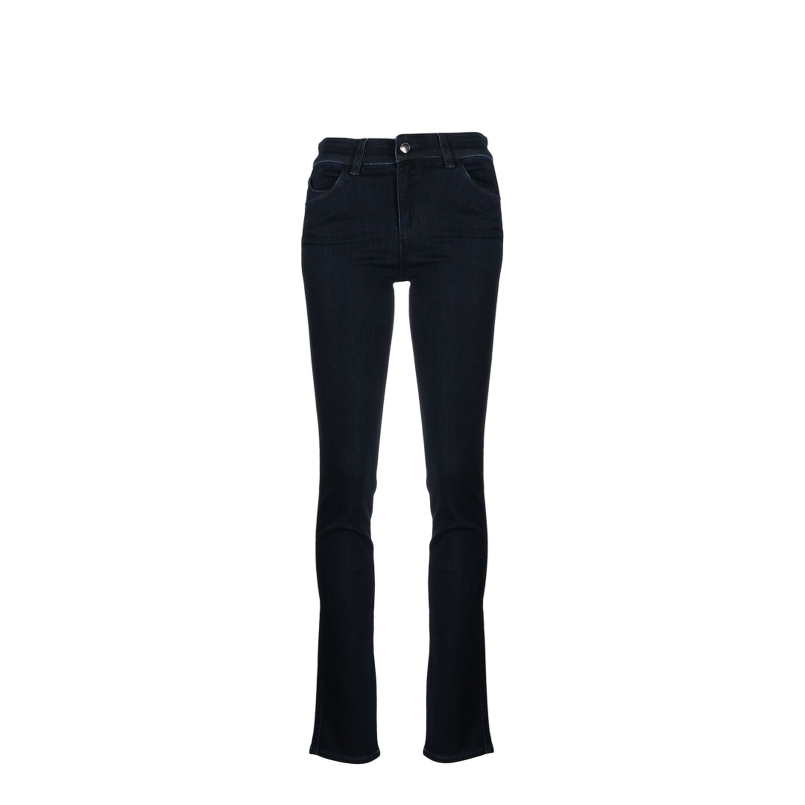 High-Waisted Slim-Cut Trousers