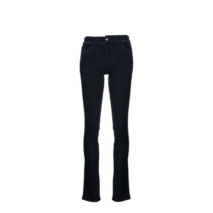 High-Waisted Slim-Cut Trousers