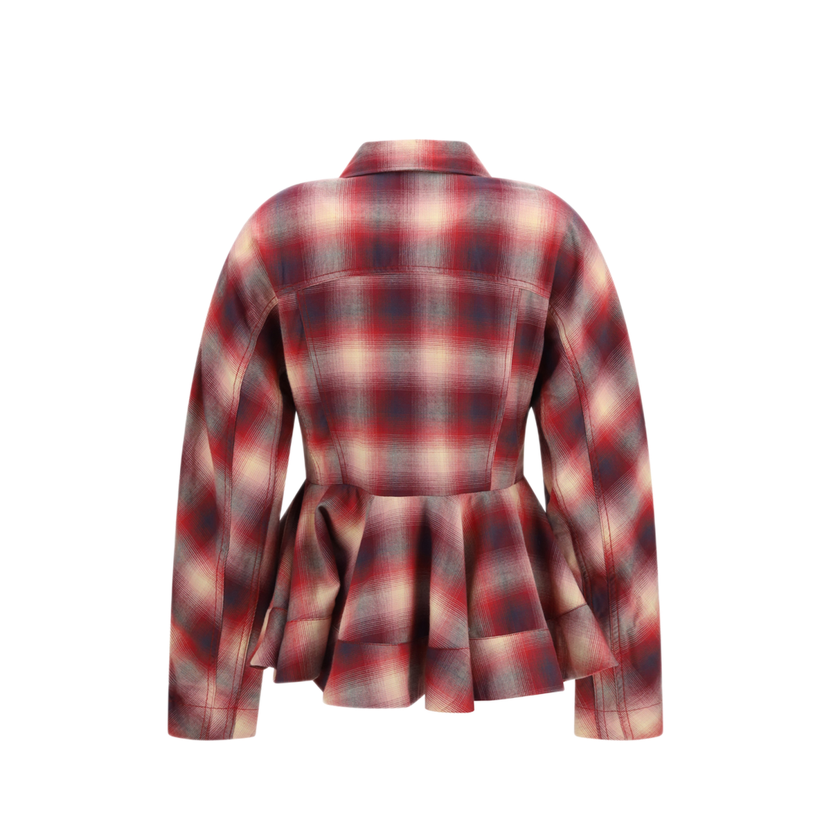 MAYFEYR - Ganni - Peplum Flannel Shirt - A1040414266
