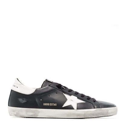 Super-Star Black White Leather