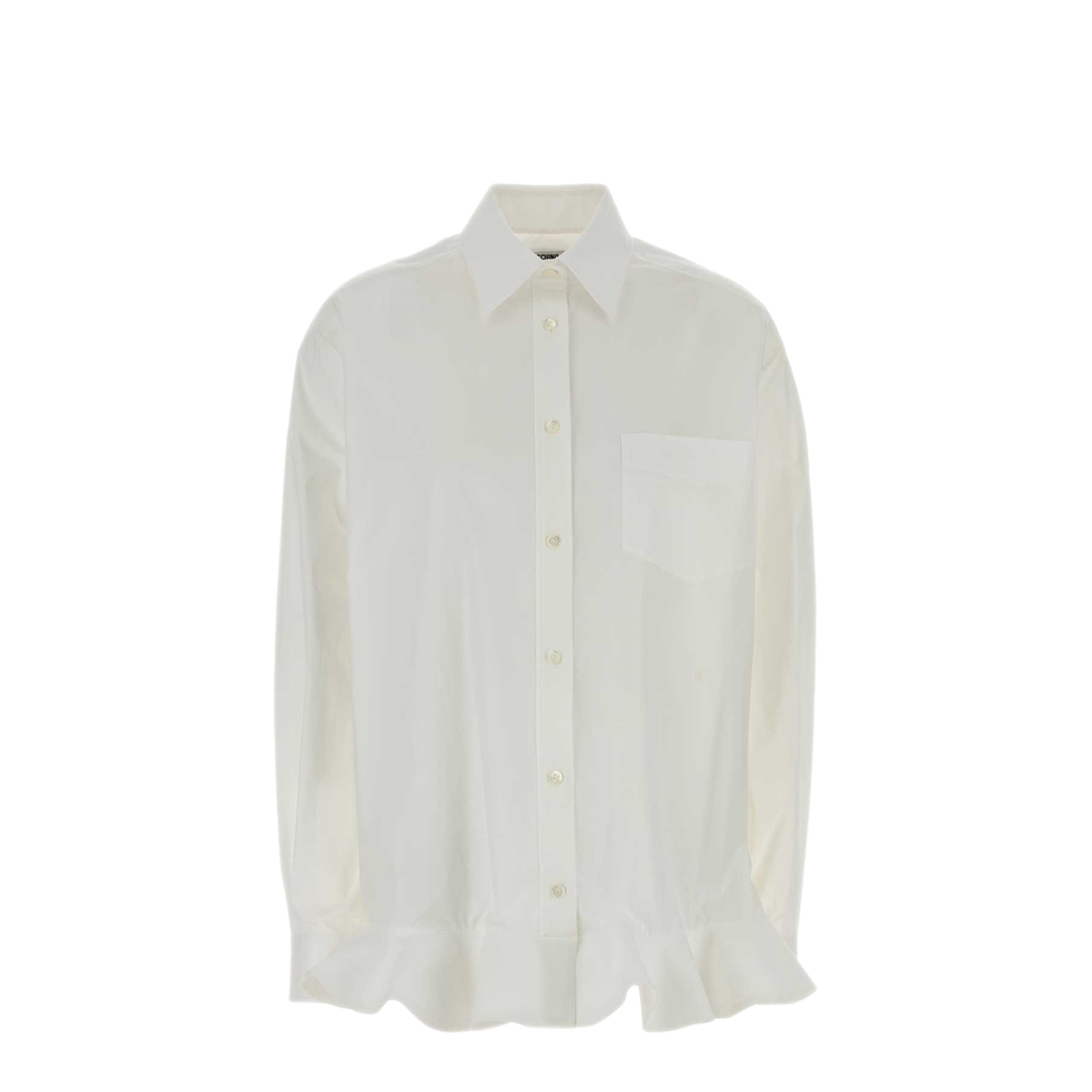 MAYFEYR - Moschino - White Stretch Poplin Shirt - J020855311001