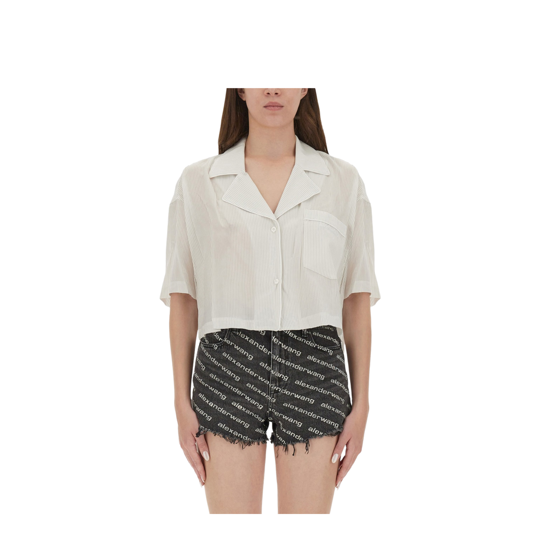 MAYFEYR -  - Striped Shirt With Embroidered Logo - 4WC3251099971