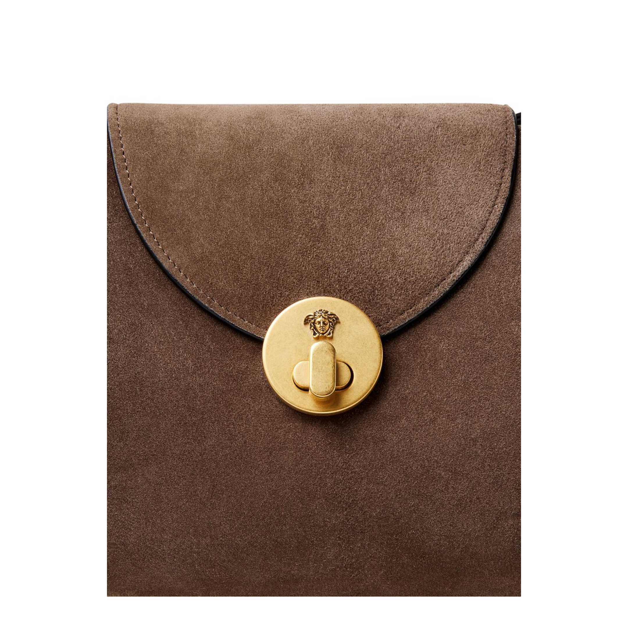 Vivian Medium Suede Shoulder Bag - Brown