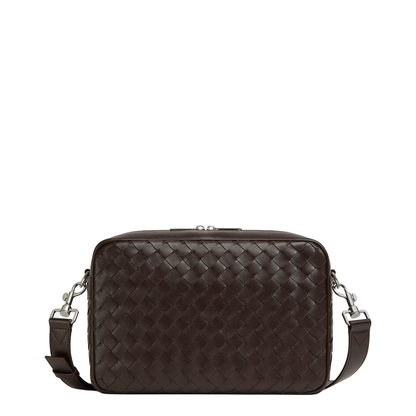 Intrecciato Leather Shoulder Bags - Brown