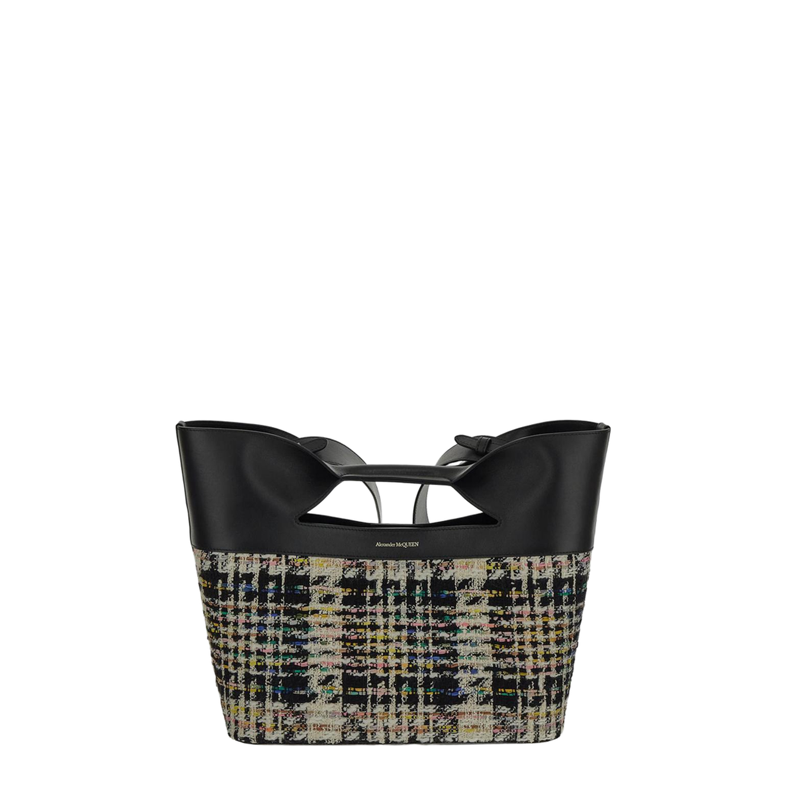 Multicolor Tweed Shopper Bag