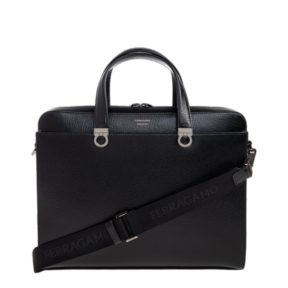 Leather Briefcase with Logo