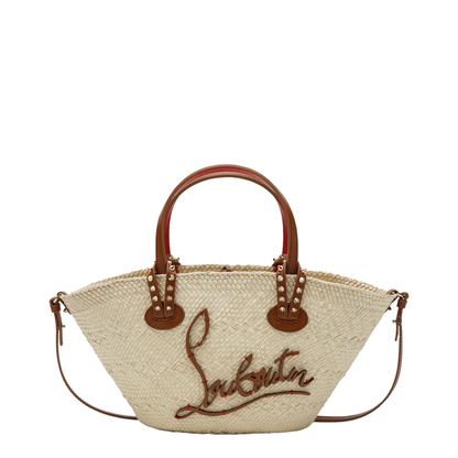 MAYFEYR - Christian Louboutin - Raffia And Calf Leather Tote Bag Cabata Small - 1255308NF6370