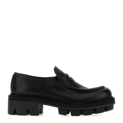 MAYFEYR - Prada - Black Leather Loafers - 1D696OF055Y9SF0002