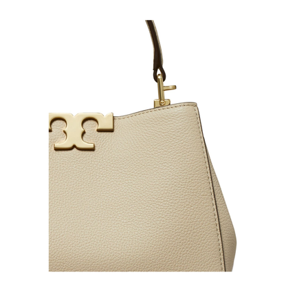 Eleanor Mini Pebbled Satchel - Dove Grey