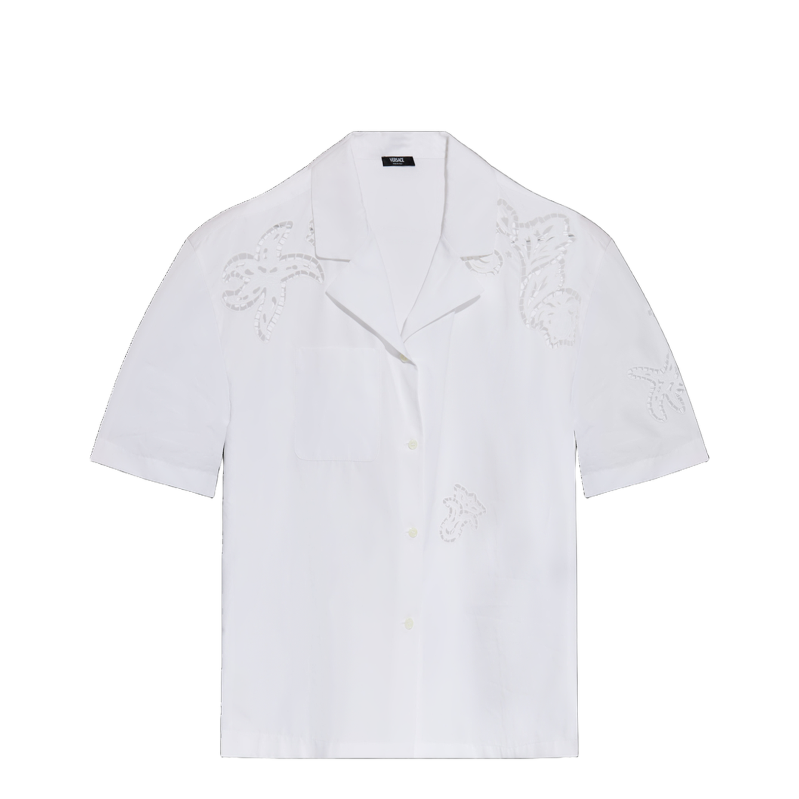 Shirt with openwork pattern