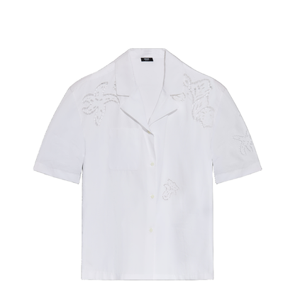 Shirt with openwork pattern
