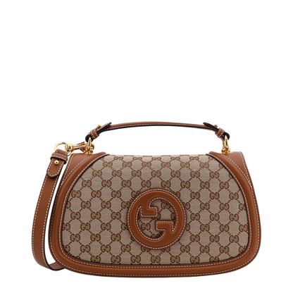 Blondie Large Canvas Top Handle Bag - Brown