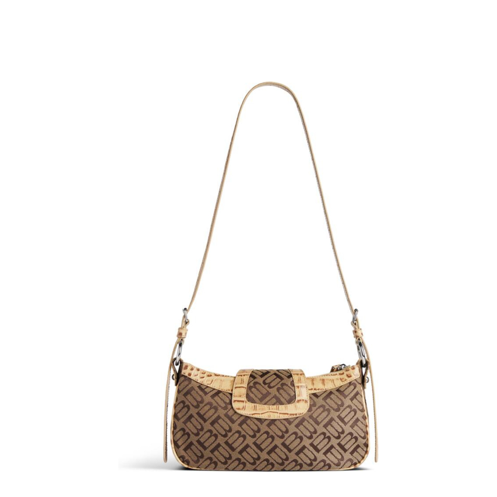 Adjustable Shoulder Bag with Magnetic Flap Closure