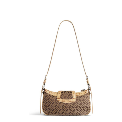 Adjustable Shoulder Bag with Magnetic Flap Closure