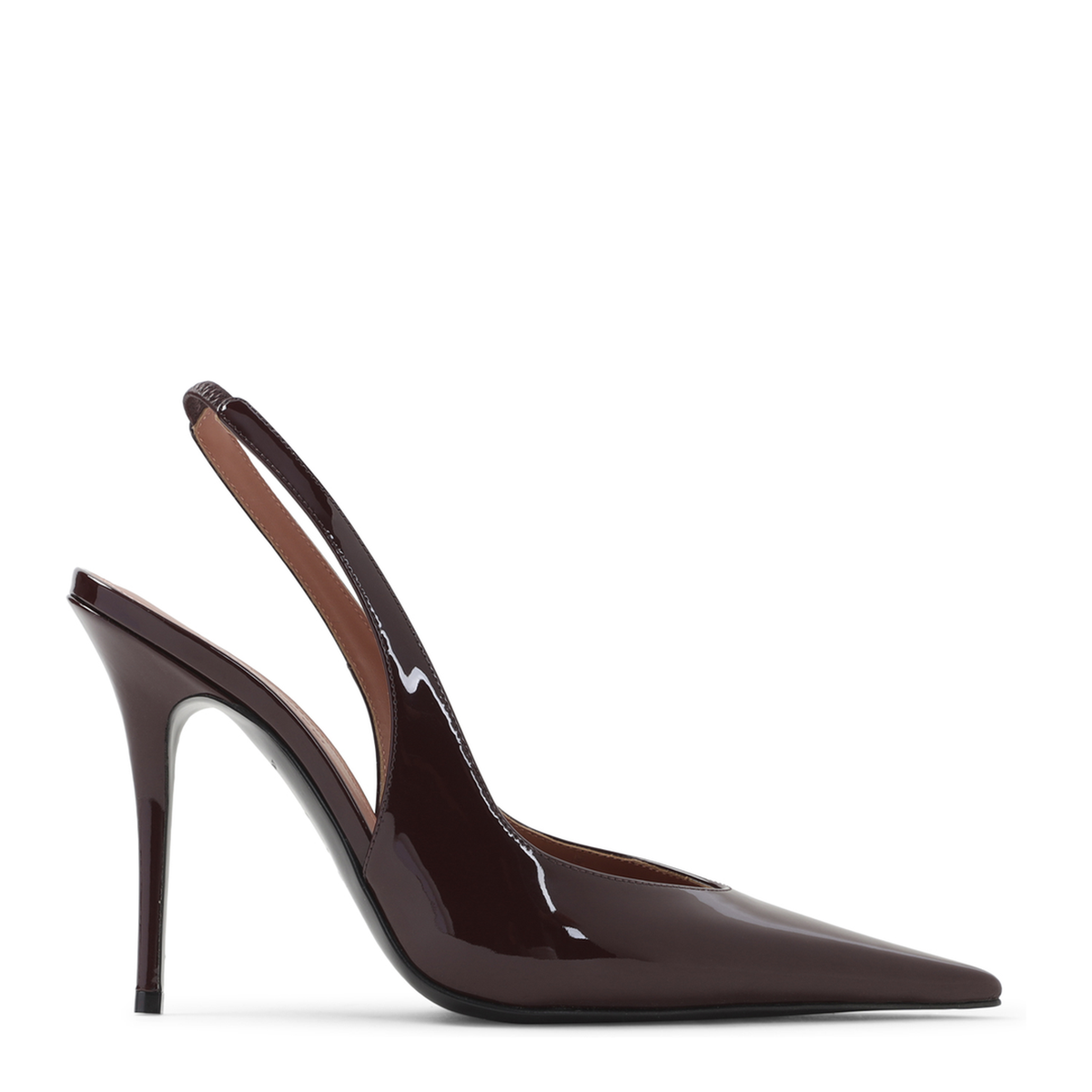 MAYFEYR - Amina Muaddi - Anok Sling Patent Pump - 18S366679ANOMERLOT