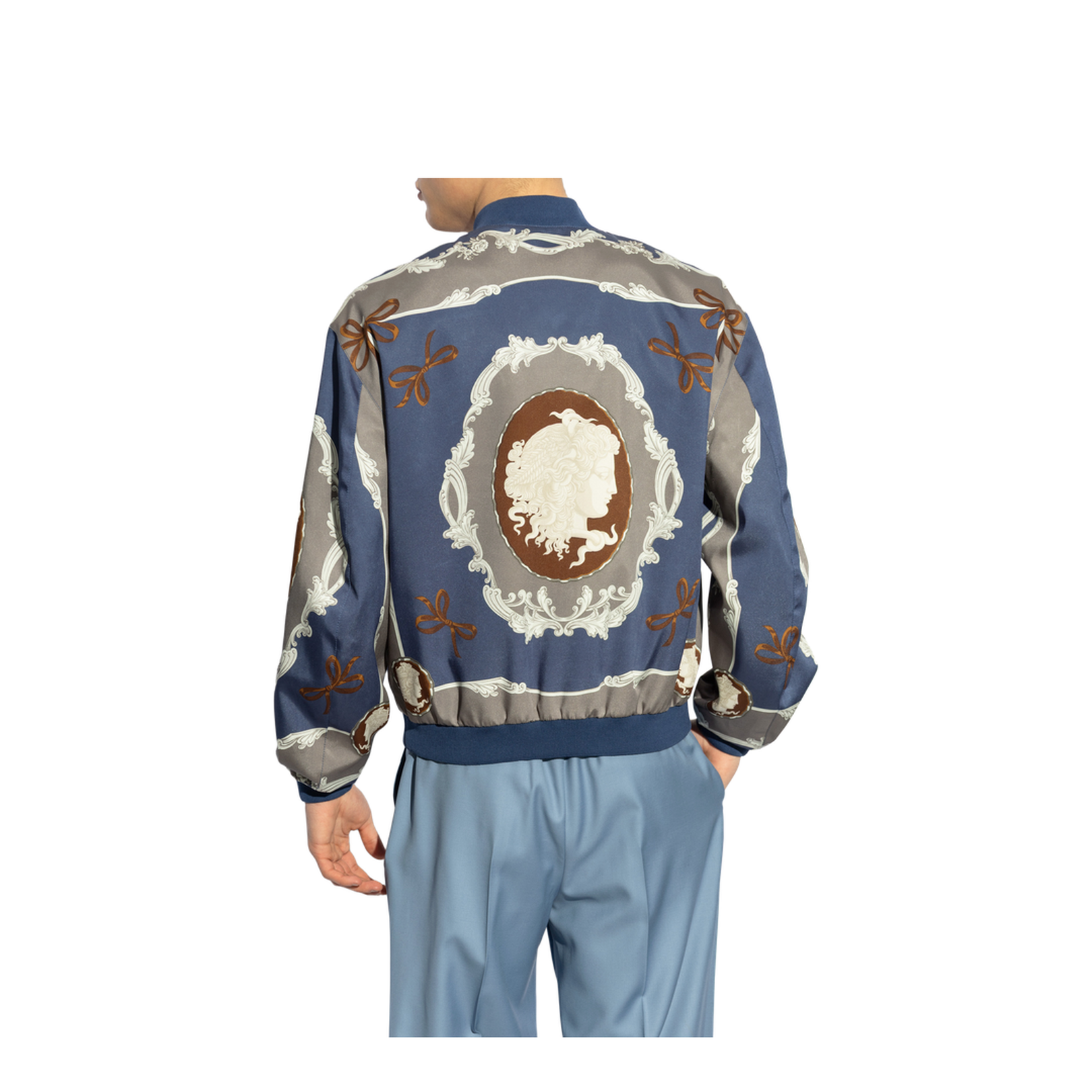 Medusa Print Bomber Jacket