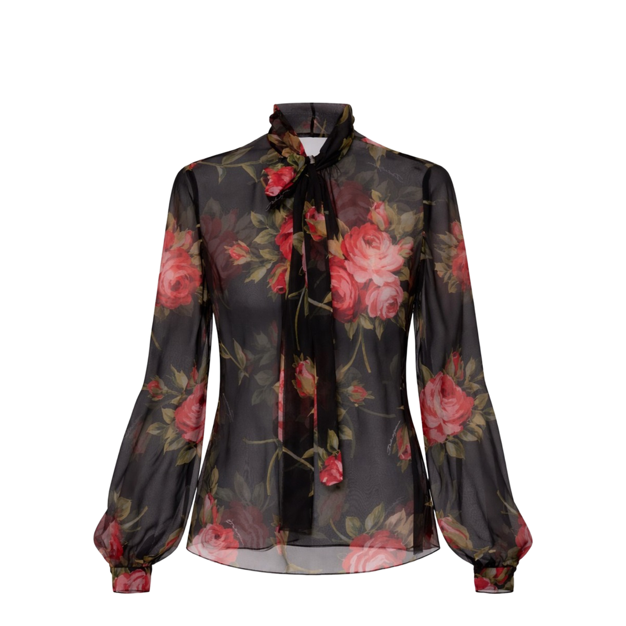 Rose Bouquet Print Top