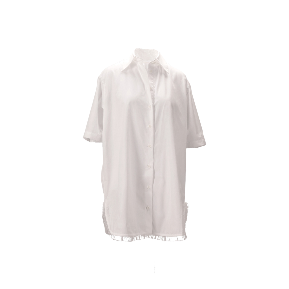 MAYFEYR - NICCOLÒ PASQUALETTI - Douglas Short Sleeved Shirt Cotton Poplin - NP07SH02ACOPOBIANCO