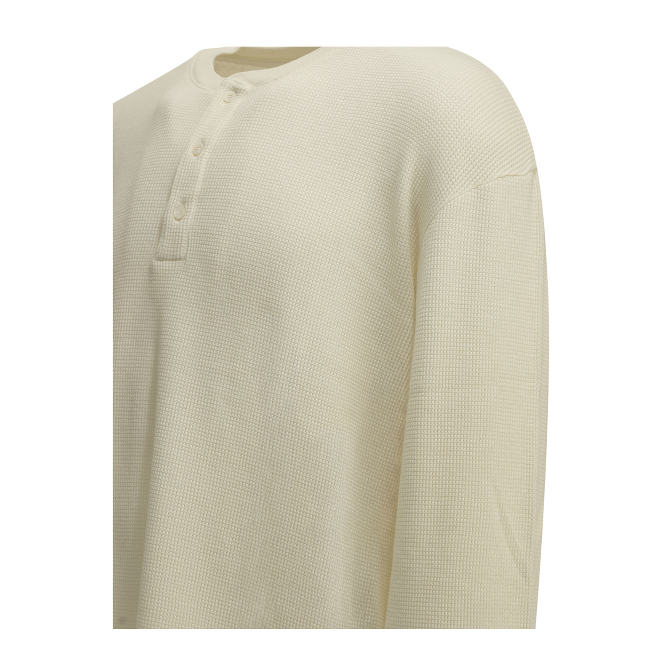 MAYFEYR - A.Presse - Henley T Shirt With Honeycomb Pattern - 26AAP0503WHITE