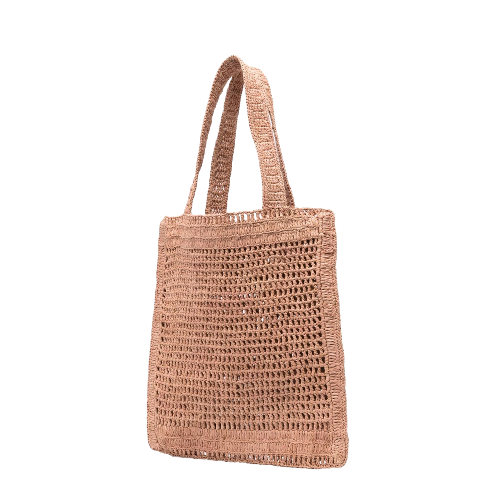 Summer Banana Tote Bag in Raffia