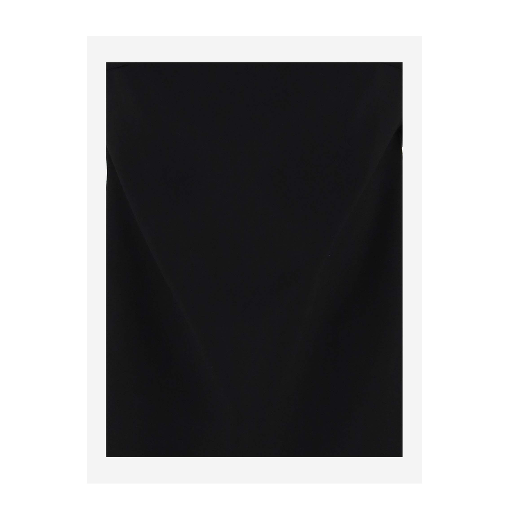 Wool Blend Straight Mini Dress With Cut-out