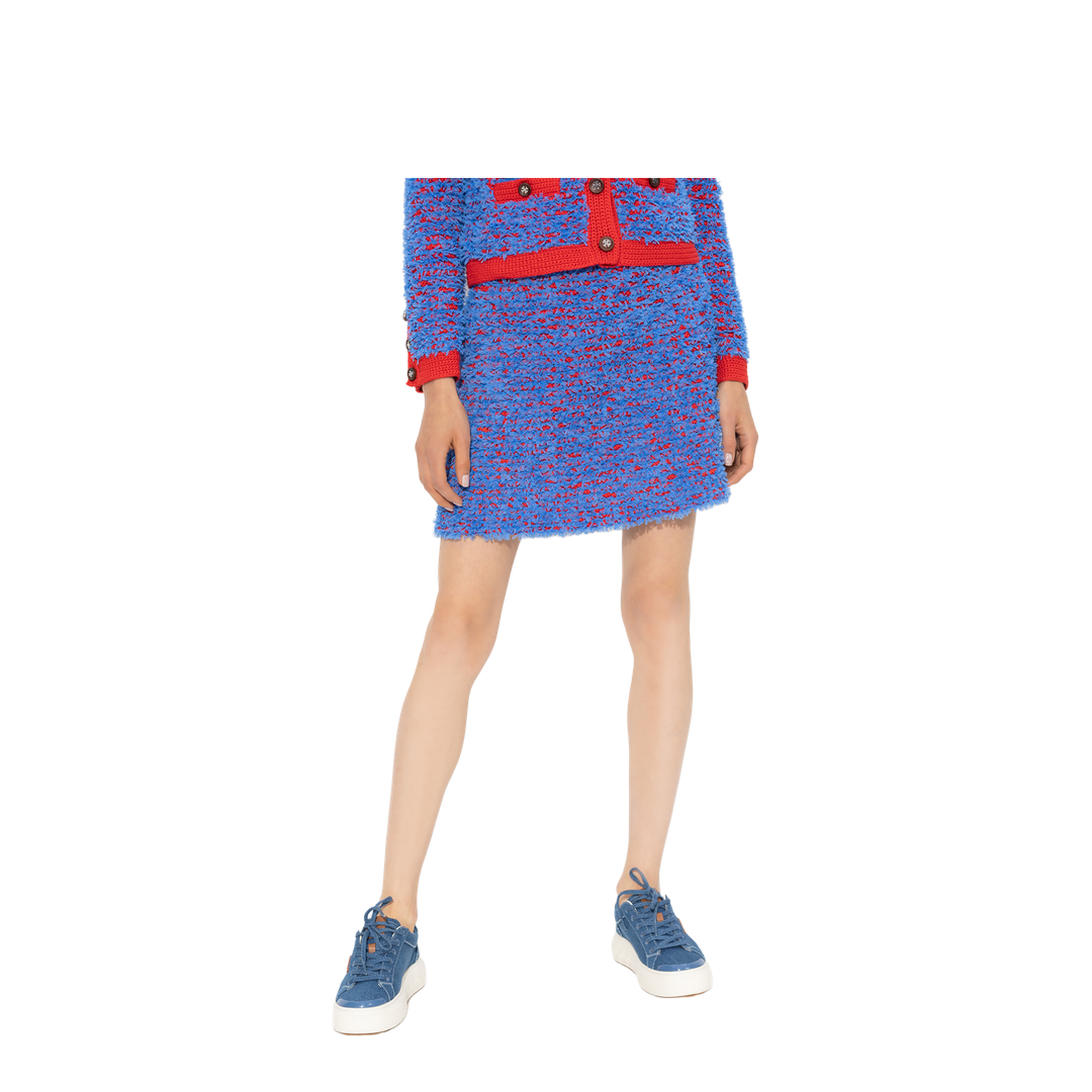 Blue and Red Skirt