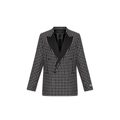 Blazer with check pattern