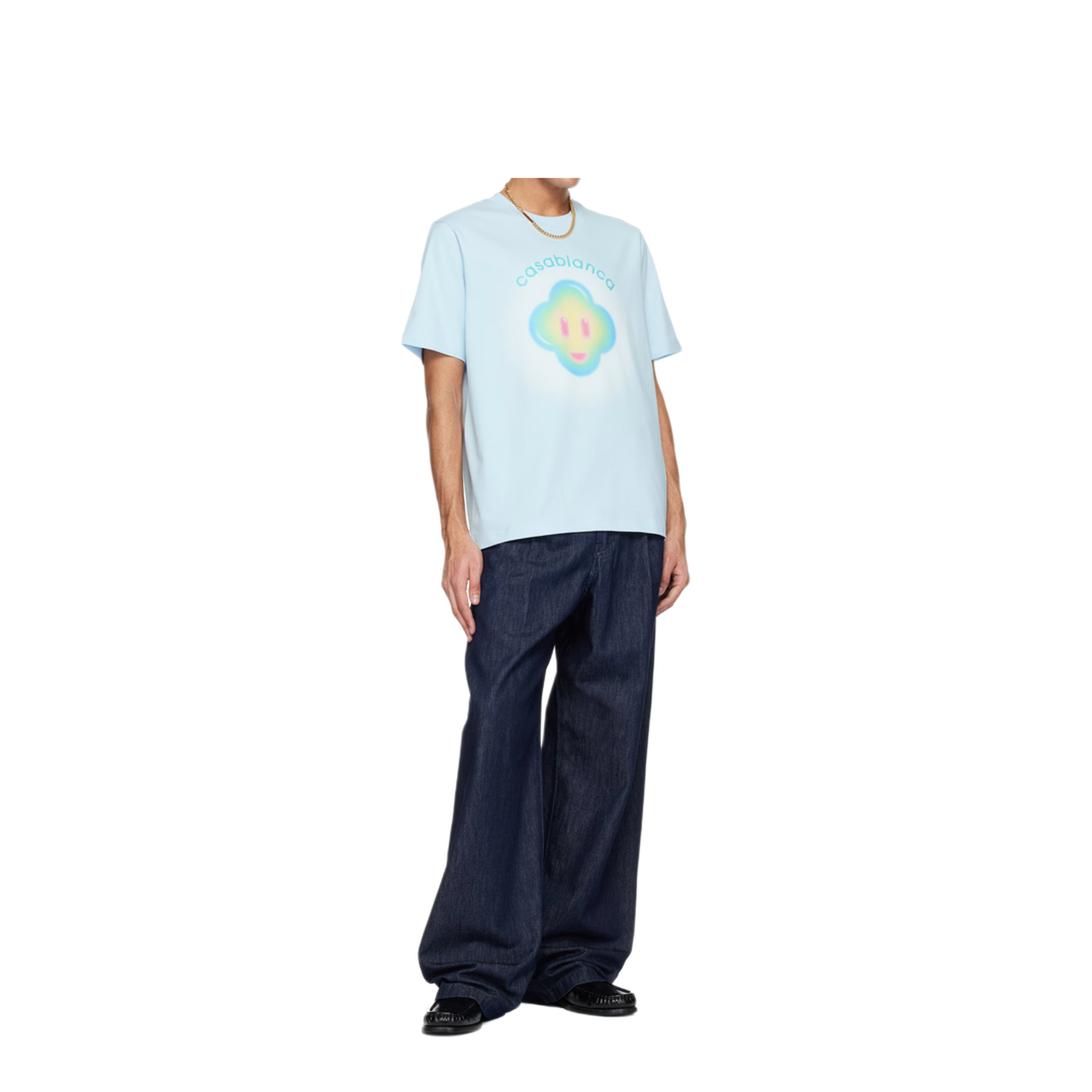 MAYFEYR - Casablanca - Airbrush Smiley Print T-Shirt - SP26JTS00109