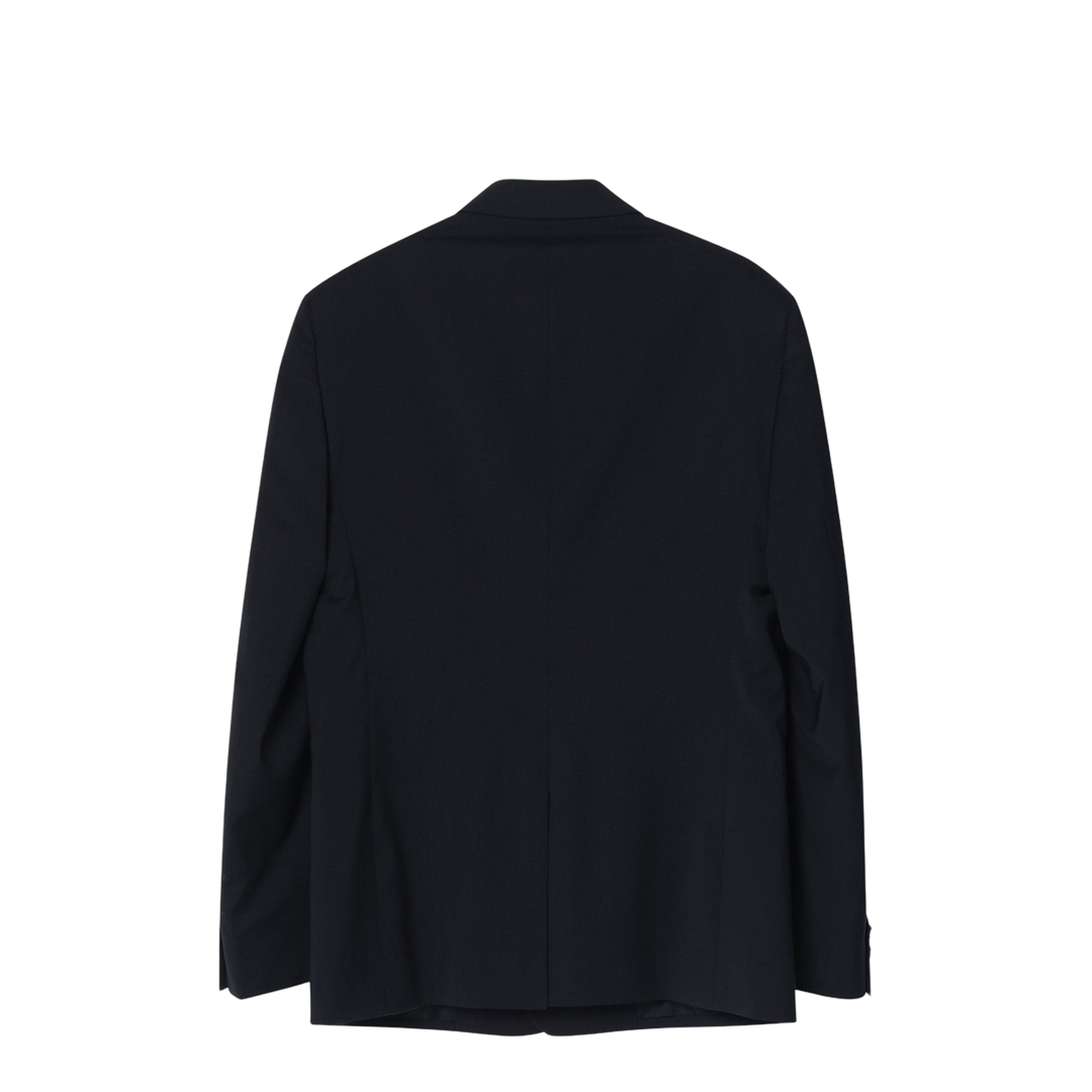 Double-breasted jacket in midnight blue virgin wool