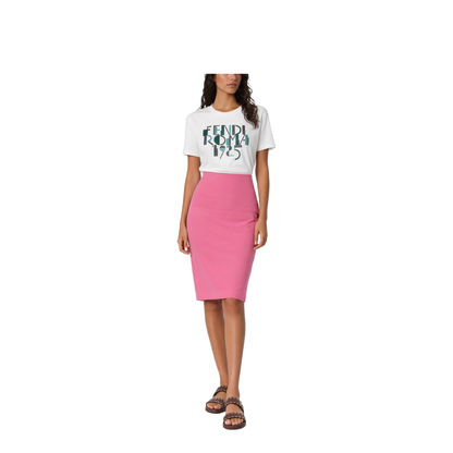 Pink Technical Viscose Skirt