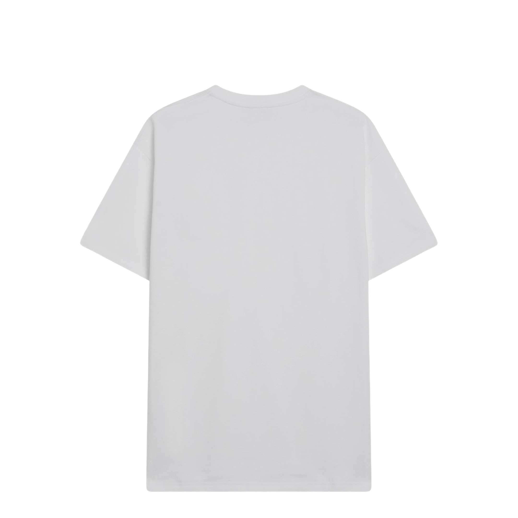 White Cotton and Silk T-Shirt with Jacquard Logo