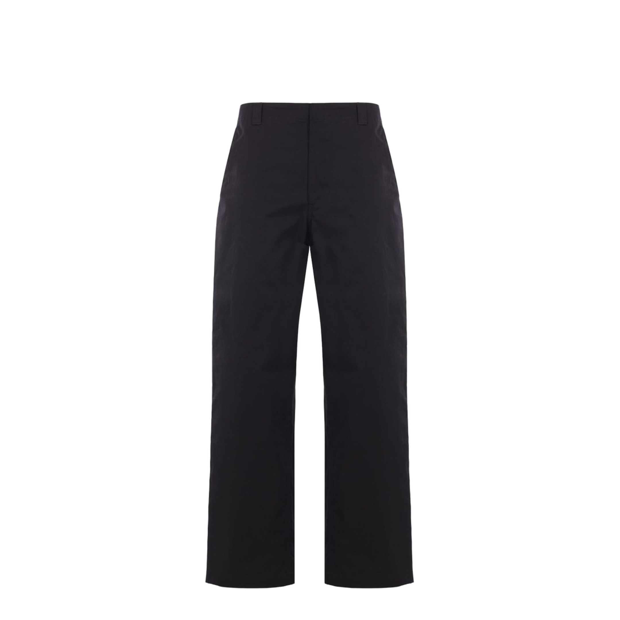 Cotton Twill Pant with Web Detail in Black