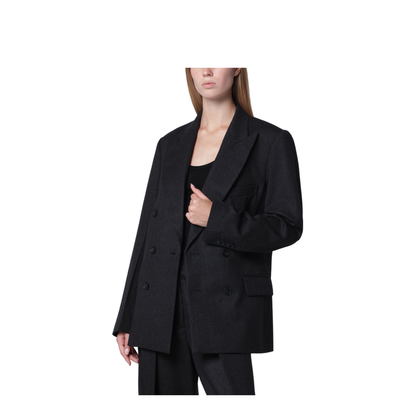 MAYFEYR - Victoria Beckham - Dark Grey Double-Breasted Wool Jacket - 1324WJK005568CWODG