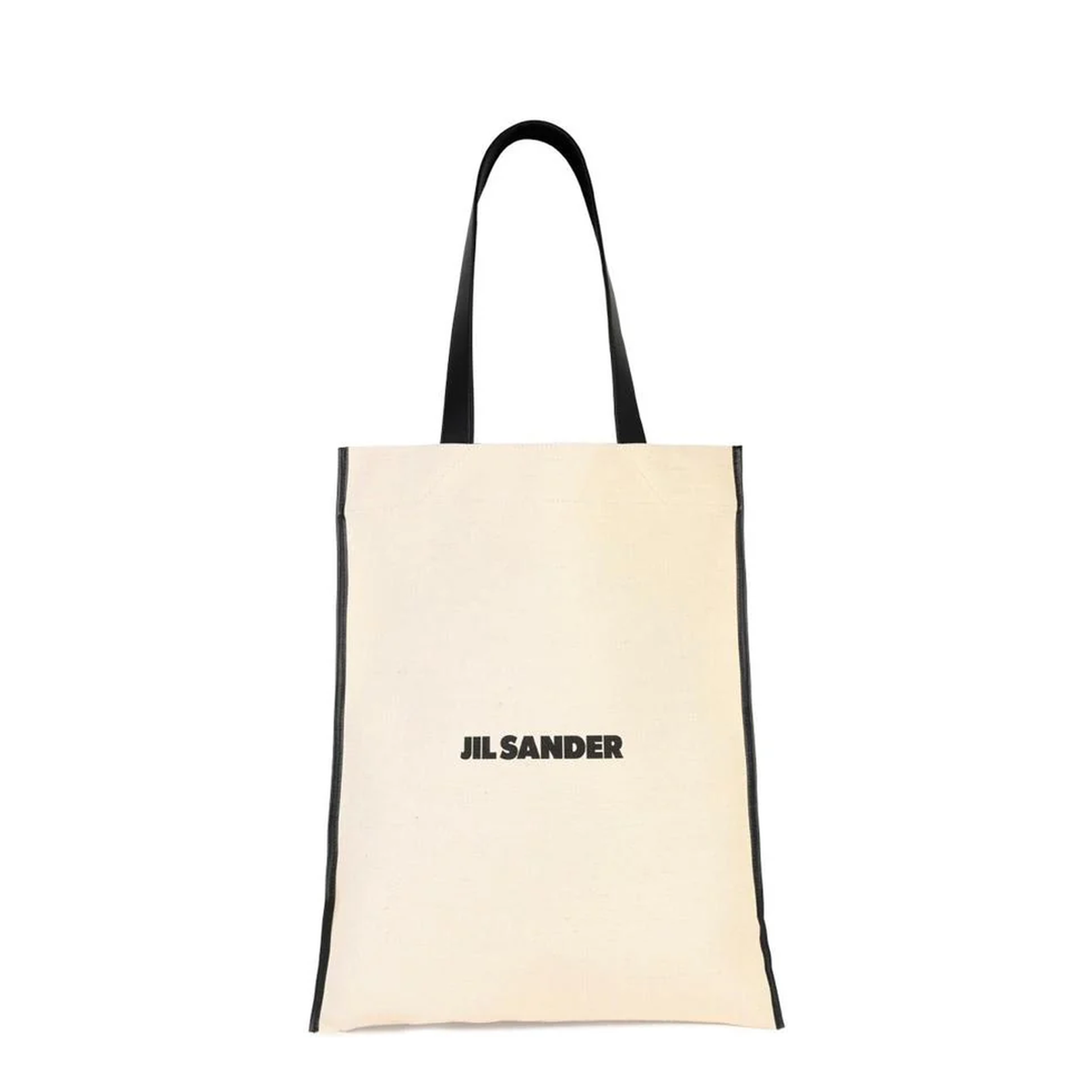 Beige Canvas Shopping Bag