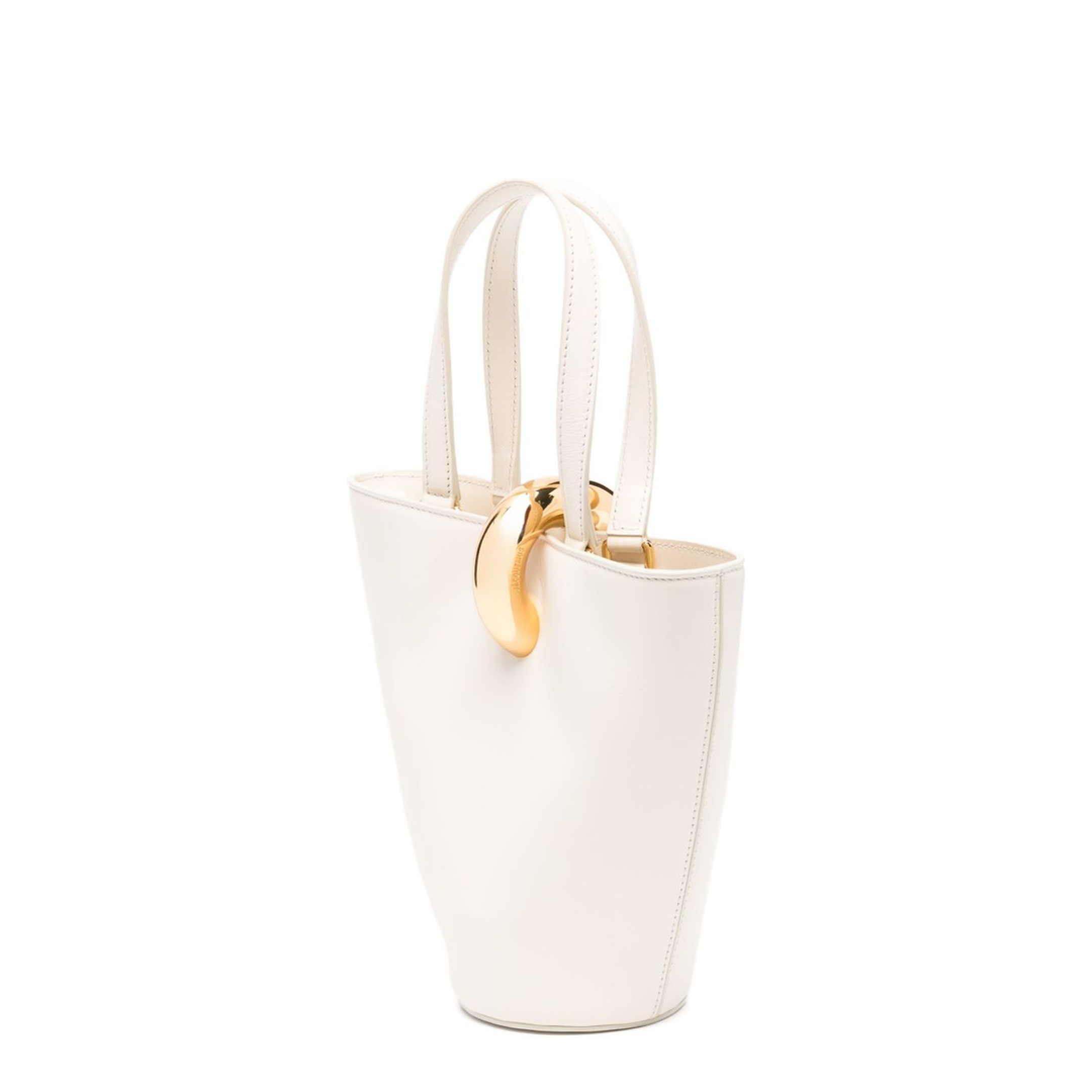 Bambola Small Calfskin Shoulder Bag - Light Ivory