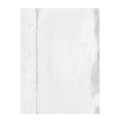 MAYFEYR - Thom Browne - Classic Point Collar Shirt With Engineered Satin Weave 4 Bar In Oxford - FLL005A06496100