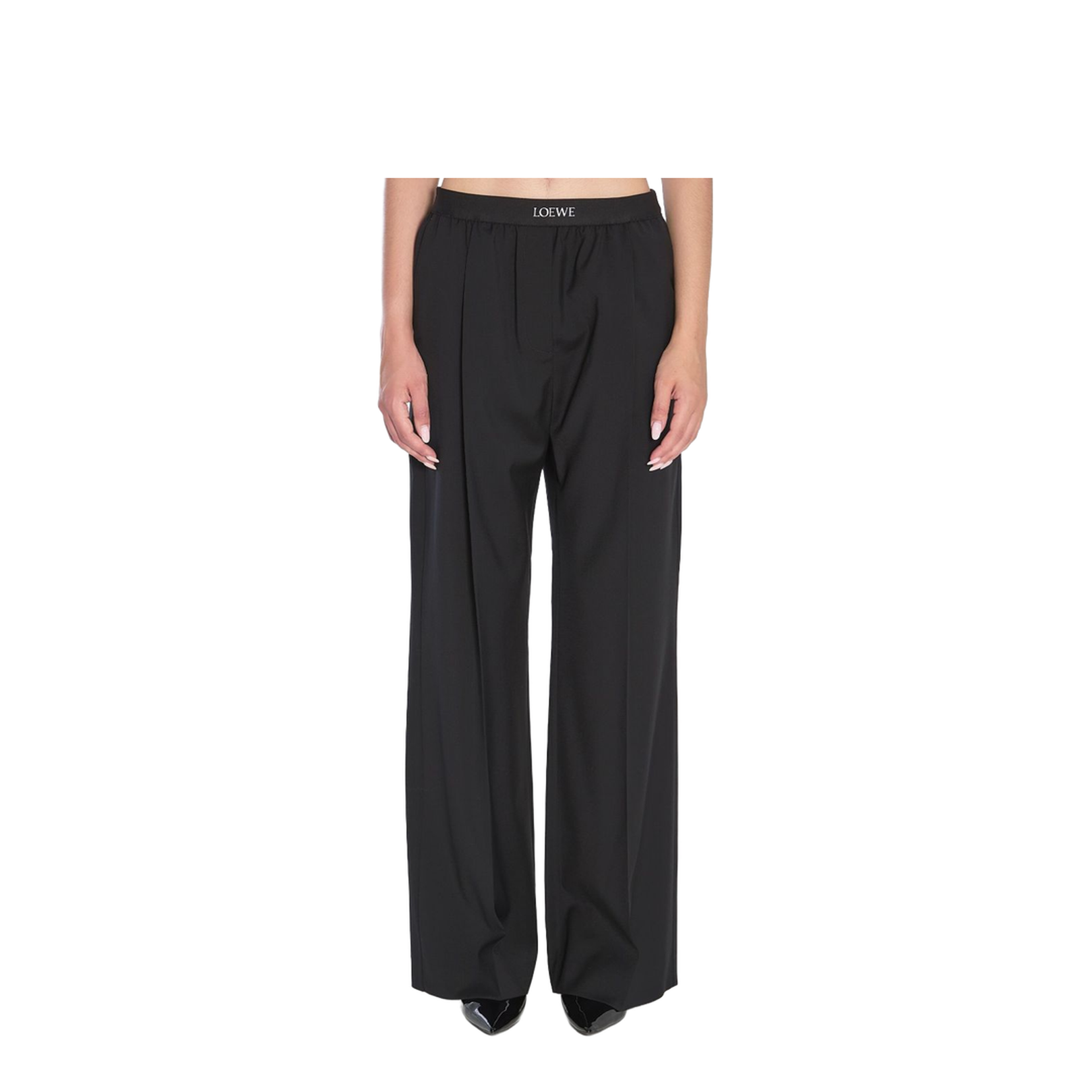 Trousers in Technical Fabric Black