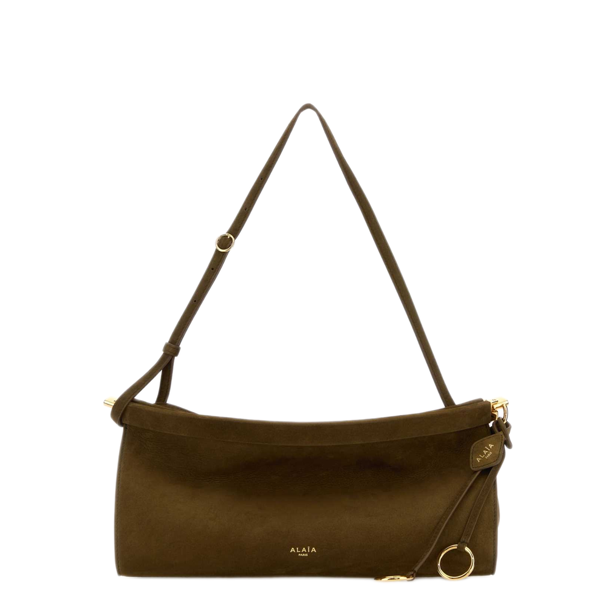 MAYFEYR - Alaia - Olive Green Leather Medium East West Shoulder Bag - AA1S01430CA214A47