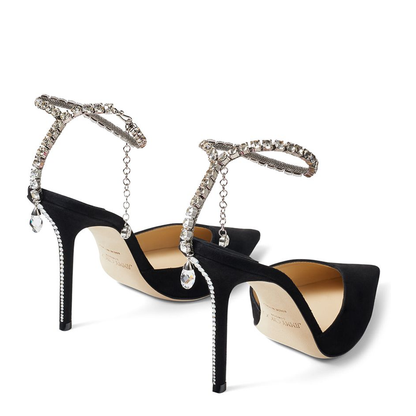 MAYFEYR - Jimmy Choo - With Heel - SAEDA100EWABLACKCRYSTAL