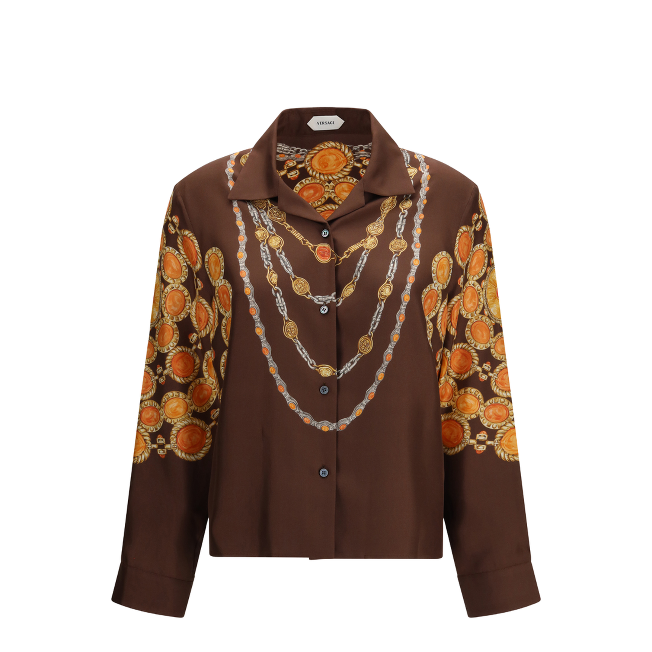 MAYFEYR - Versace - Chain Print Buttoned Shirt - 10242311A17952