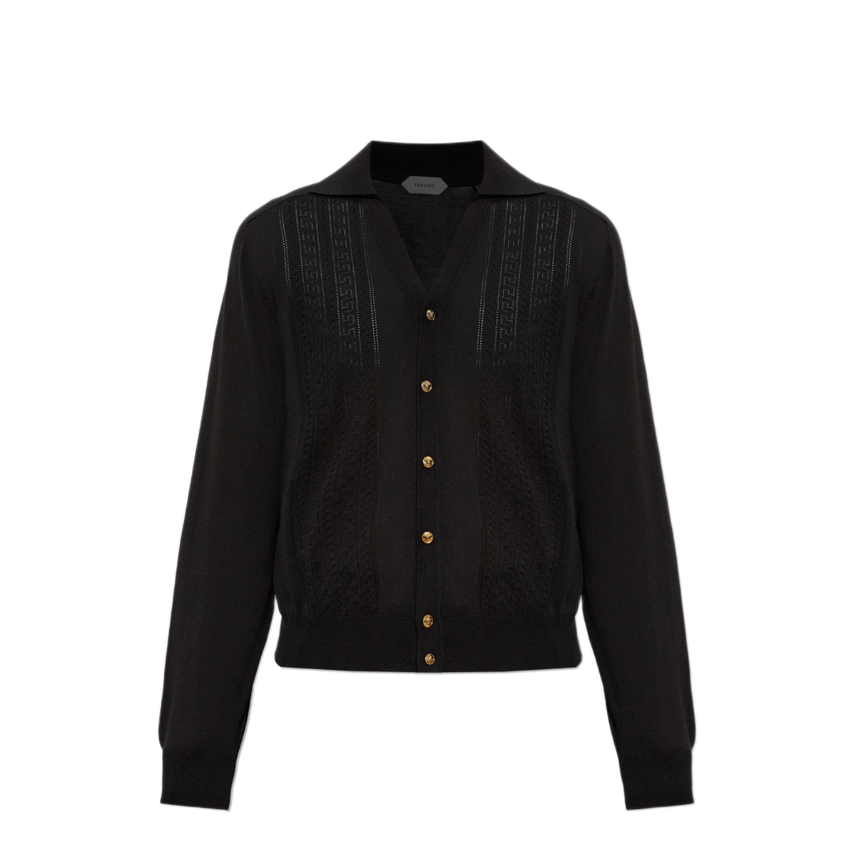 MAYFEYR - Versace - Black Knit Cardigan - 10269421A173861B000