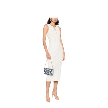 Baguette Canvas Clutch - Navy Blue