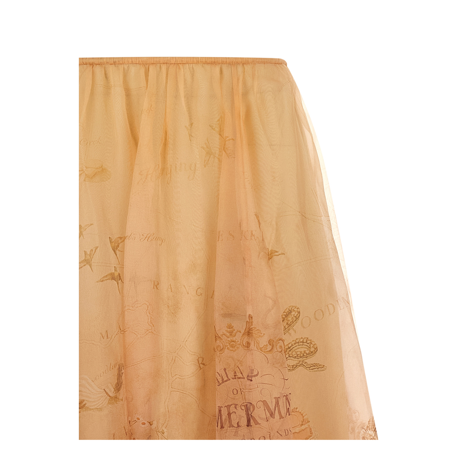 Hypnotic Organza Maxi Skirt