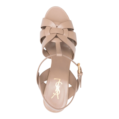 Tribute Platform Sandals in Smooth Leather