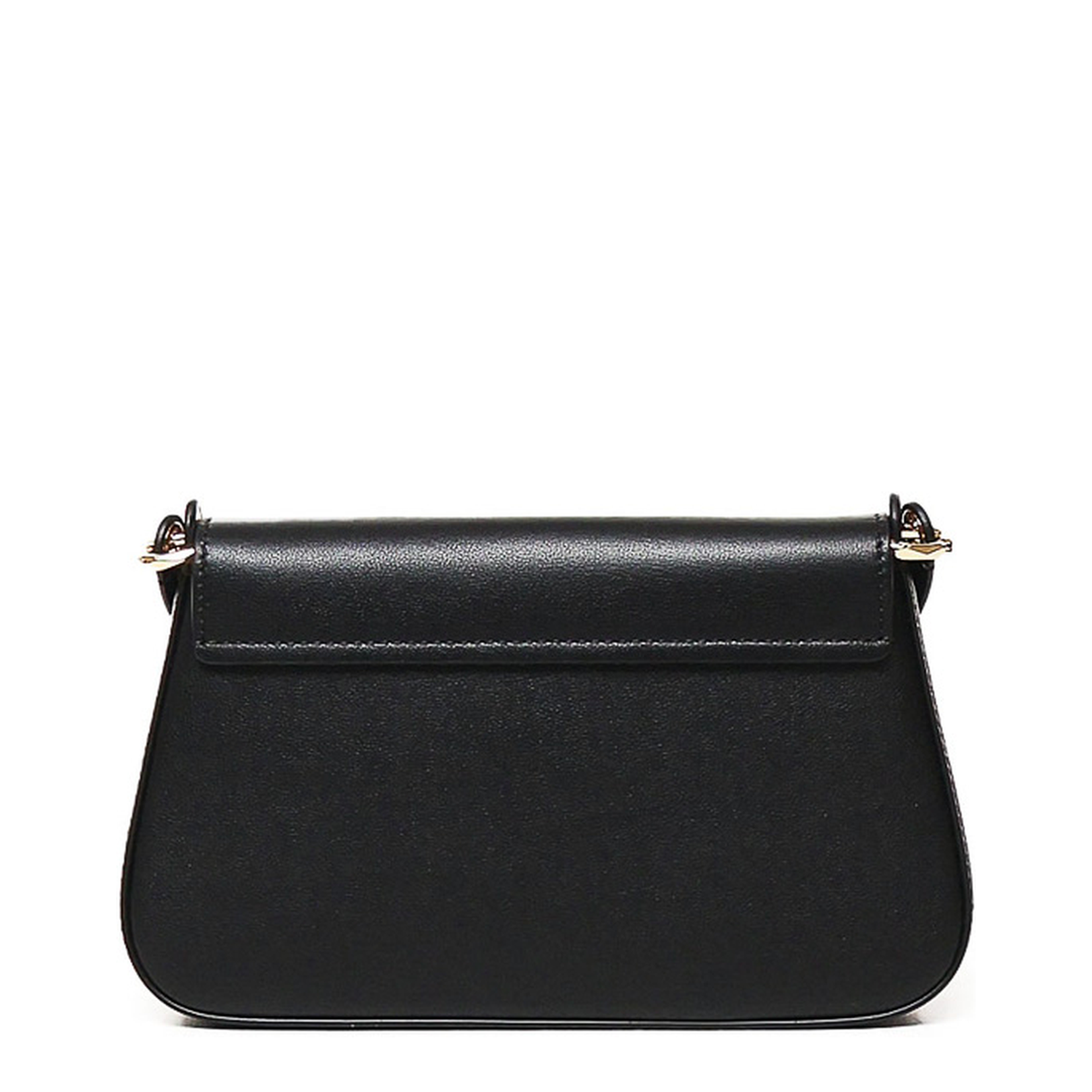 Leather V Logo Shoulder Bag