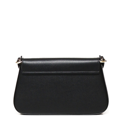 Leather V Logo Shoulder Bag
