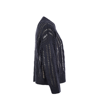 Cable & Mesh Jute and Cotton Jersey